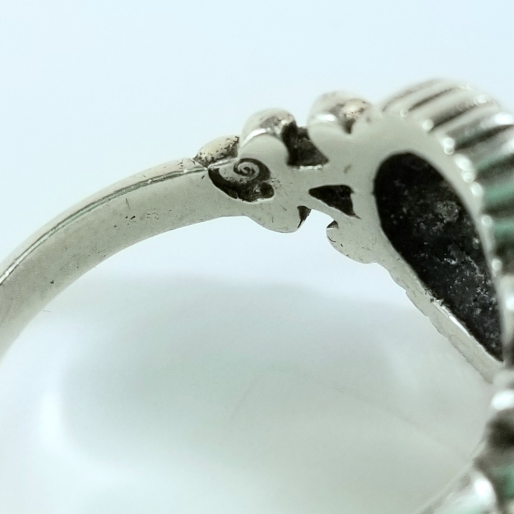 Sz 6.5 Brighton Sterling Silver Cabochon Cable Ring Retired - Picture 8 of 12